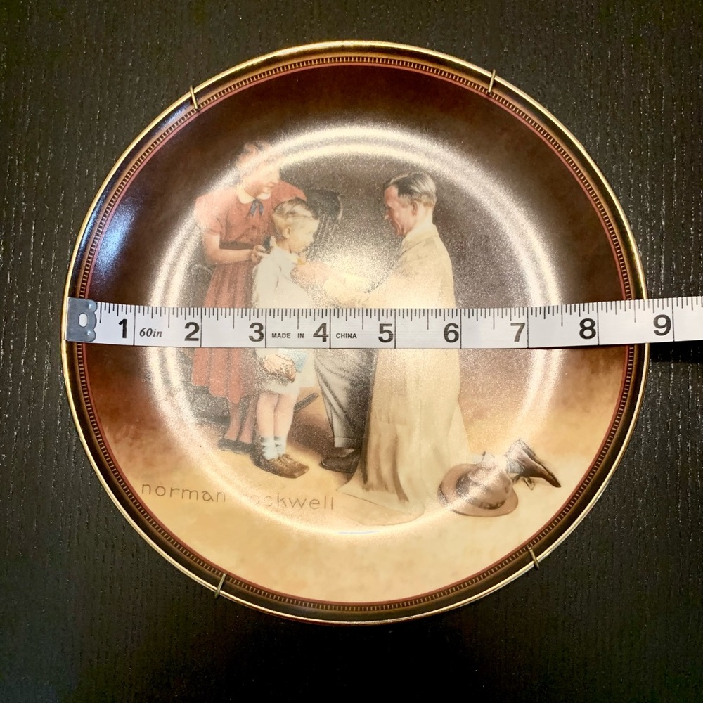 NORMAN ROCKWELL PLATE "READY FOR THE WORLD" - Picture 4 of 7